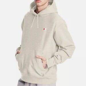 Champion Reverse Weave Hoodie, C Logo (Men Small)
